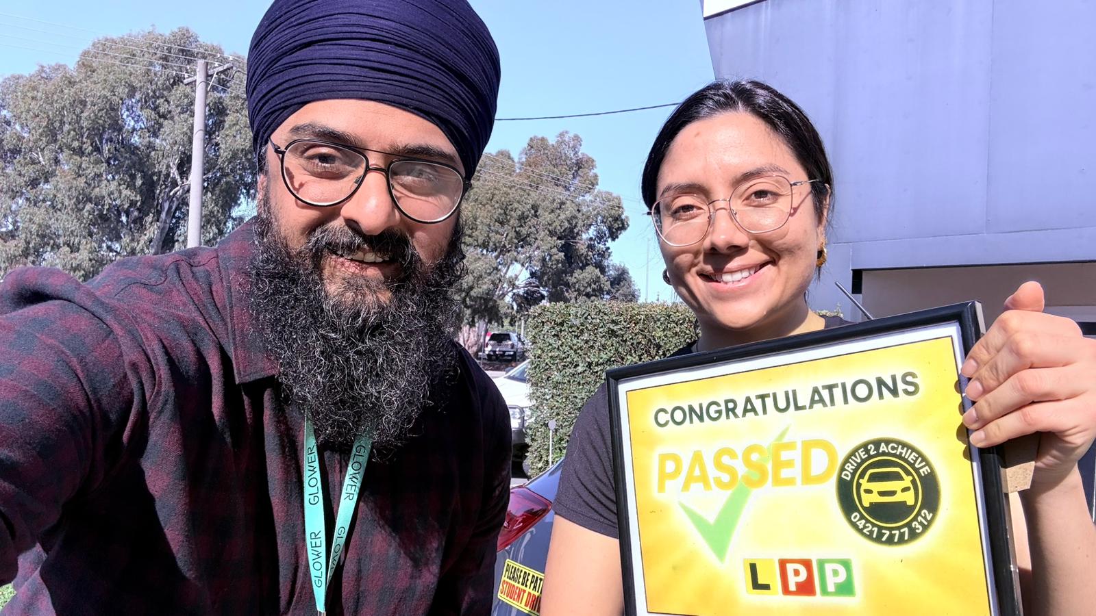 Valentina passed with Drive2Achieve